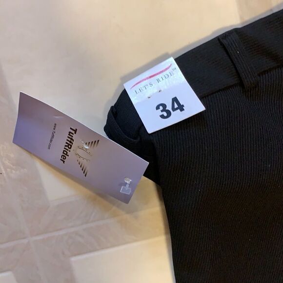 NEW WITH TAGS WOMEN’S TUFFRIDER FRONT ZIP KNEE PATCH BREECHES SIZE 34 - Picture 6 of 7
